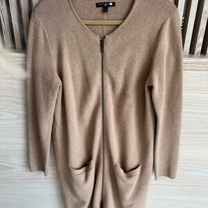 Camel Tan Knit Warm Cardigan Jacket